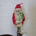 Viintage Santa Clip on Old Blown Glass Ornament