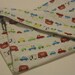 Boys Toy Bag, Trucks Activity Bag, Boys Cars Busy Bag, Red and Green Toy storage bag, Boys travel bag