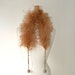 Vintage Art Deco flapper style ostrich marabou feather boa collar scarf with ball rope fasteners burlesque