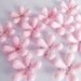 20 Vintage 12mm Pink Plastic Flower Beads Bd259