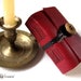 Travel Journal, Red Burgundy Leather, Pocket MEDITATIO