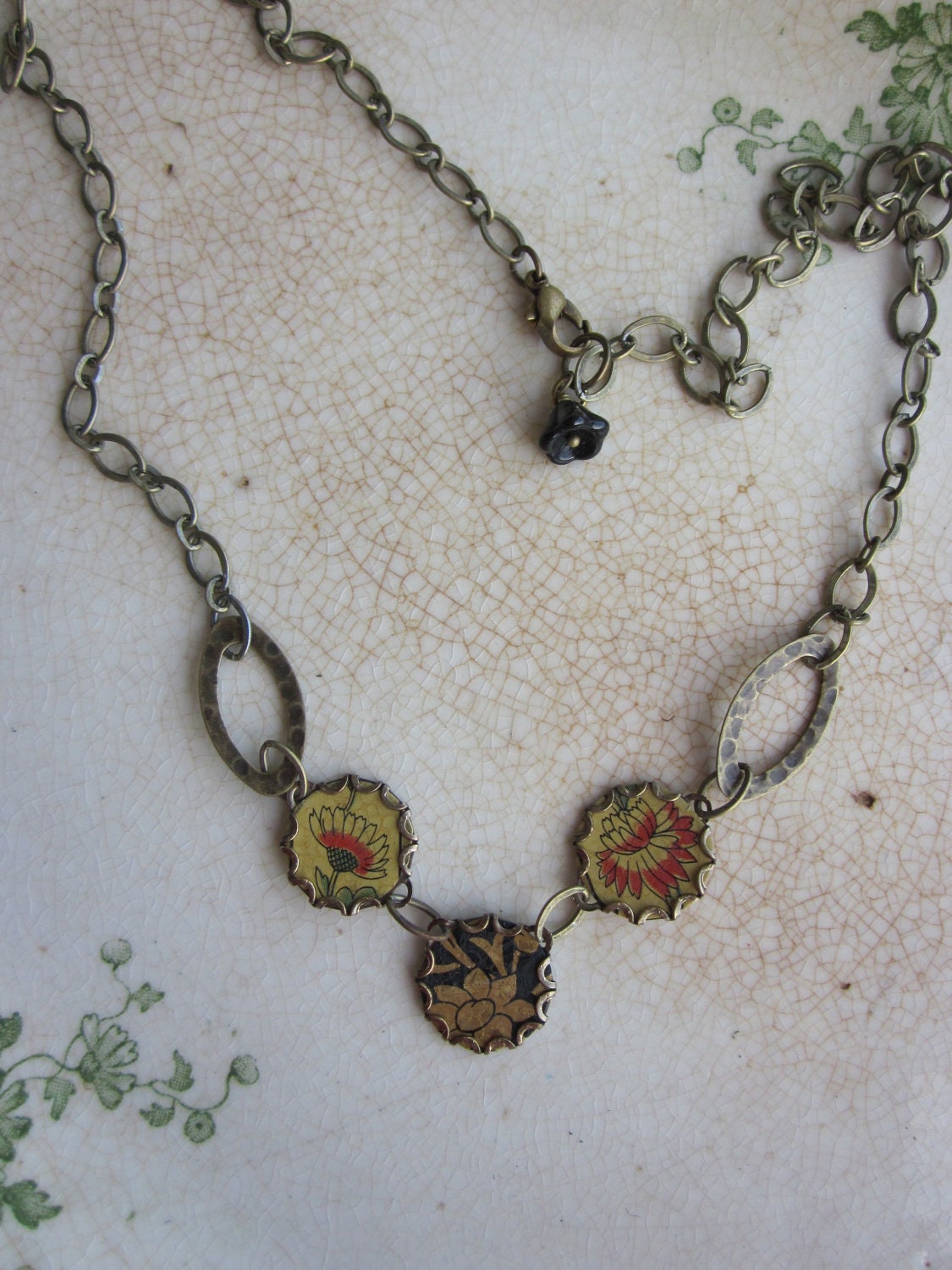Tin Jewelry Necklace Early Fall Tin for the Ten