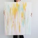 24"x30" Abstract, Yellow, Ikat-Inspired, Original Painting