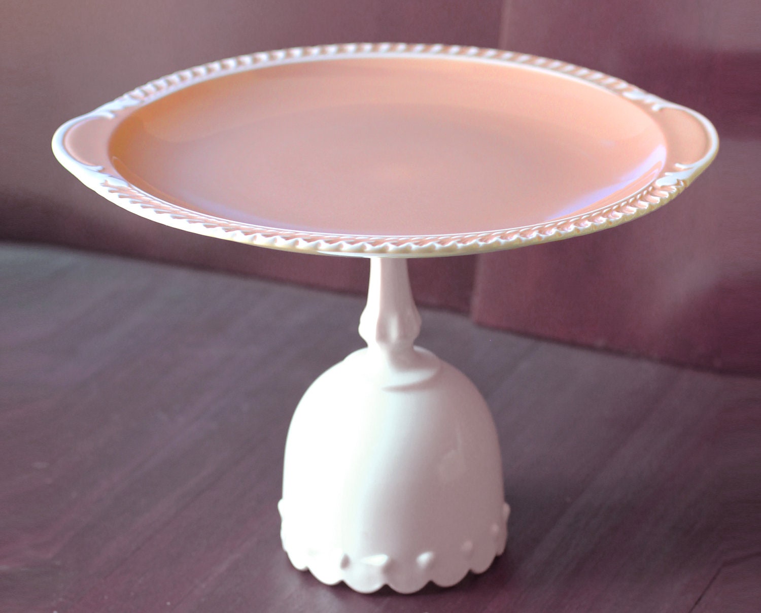 Cake Plate / Vintage Cake Stand / Vintage Cake Plate Pedestal