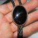 Onyx and Silver Bolo. Vintage. Estate piece.