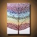 Flower Tree Painting Chakra Blossom Rainbow - Abstract Acrylic - Flowers and Blossoms - 18x 24 High Quality Original Modern Fine Art