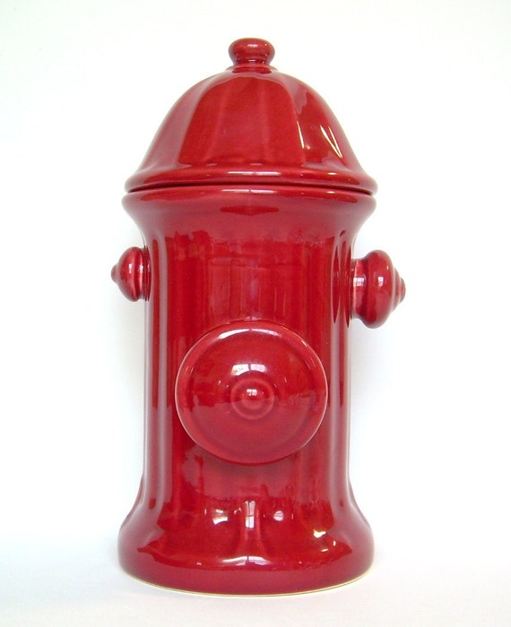 Fire hydrant cookie flour sugar candy jar by ReciprocityPhoto