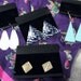Set of Four Pairs Vintage Pierced Earrings All Different Including Rhode Island Presidential Convention Earrings Now 3 USD