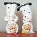 RESERVED - 1950's Turnabout Headstand Clown Salt Pepper Shakers by Napco Acrobatic Headstand Handstand Happy Sad Smile Frown