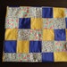 Patchwork baby blanket / Cobija de retazos para bebe