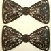 Large Filigree Bow Tie Stampings, Rusty Black, Item09709