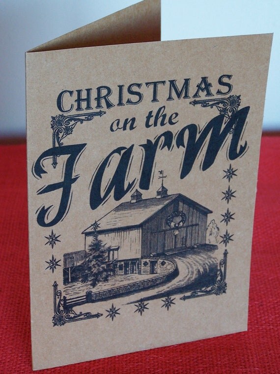 Christmas In The Barn Party Invitations 2