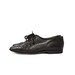 Alligator Texture Black Leather Oxfords Brogue Shoes Women's size 6