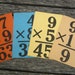 Vintage Multiplication Flash Cards - Iroquois Copyright 1927 Multiplication Cards