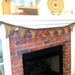 Thanksgiving Garland, Fall Burlap Banner, Give Thanks, Rustic Brown , Felt Leaves, Koi, Linden Green, Holiday Decor