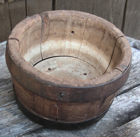 Wooden Dutch Cheese Mold Mould Gouda Vintage Rare