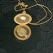 Antique Victorian Hair Locket. Vine Initial Engravings. Ribbon. O P .