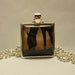Horse Silhouette Glass Tile Pendant