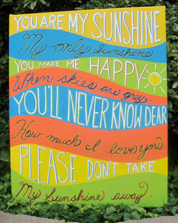 Items similar to You are my Sunshine sign on Etsy