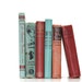 Reserved for Casey-Vintage 6 Book Collection Jade Red Vintage Book Decor