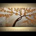 Original Modern Palette Knife Painting on Canvas Silver Mist by Paula Nizamas Earth Tones 48" by 24"