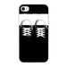 Converse Shoes - iPhone 4 hardcover case - black iPhone 4S photo cover black and white 'Where Are We Going'