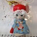 Vintage L'il Chimers Jasco Mouse Christmas Bell, new in Box Collectible