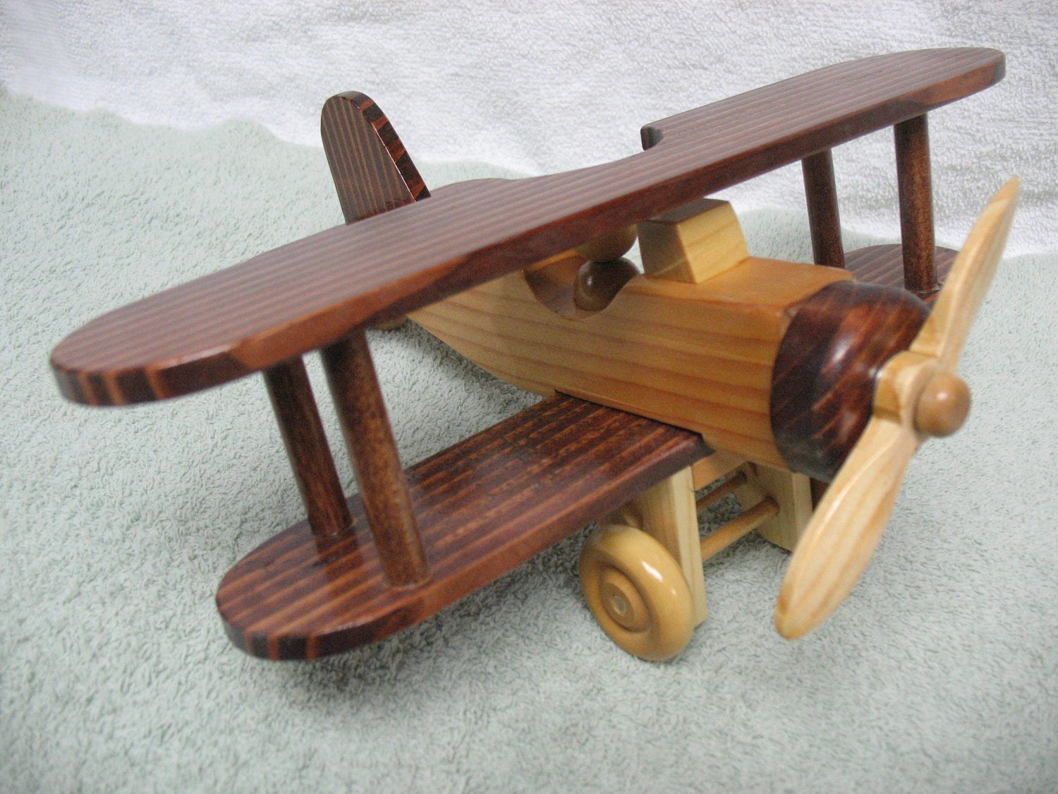 wooden toy airplane