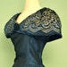 Vintage Formal Prom Dress - 80s Does 50s 60s - Taffeta with Off the Shoulder Detail