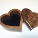 Figured Walnut Heart Jewelry Box