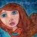 RETIREMENT SALE - "Shelter" - 8" x 10" Inspirational Quote Fine Art Print - Girl with Bird, Sandra McCracken Song Quote Art