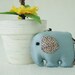 Thailand Handmade Silk Elephant Keychain