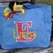 Personalized Tote with Large Letter Applique