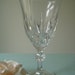 SALE...10 Vintage CRYSTAL Beautiful Wine Glasses Retro Crystal Stemware / Wedding Glassware /Fall Wedding
