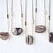 One of a Kind Statement Necklace : Autumn Fashion - Raw Agate Necklace Hung on Vintage Chain