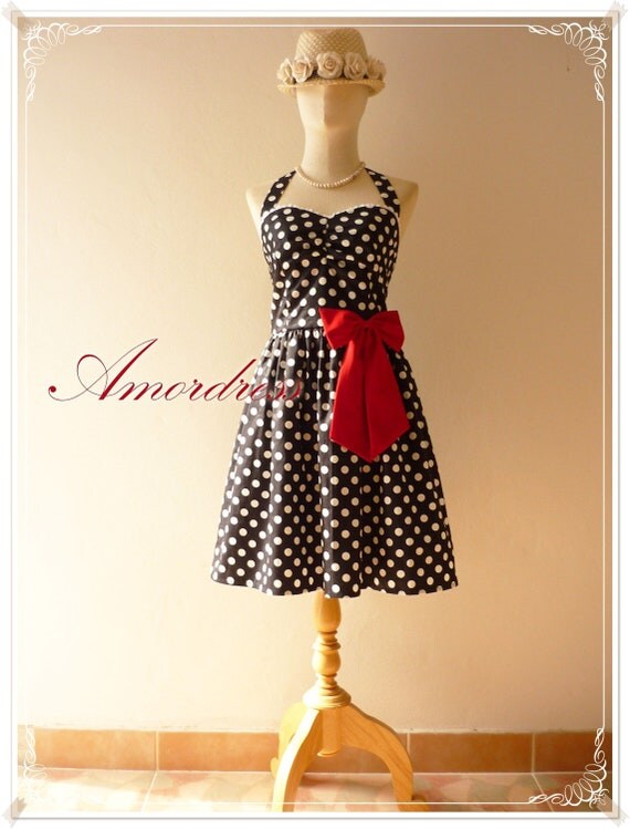 black and white party frock