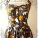 Halloween Party Dress...Trick or Treat ...LIMITED Amor Vintage Inspired Charcoal Black Pumpkin Ghost Star Party Dress - Size S-M-