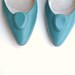 flirty 80's turquoise heels sz 8.5