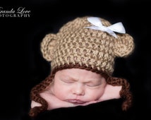 Instant Download - Chunky Monkey Hat Crochet PATTERN - PDF - Newborn to 4 years - - il_214x170.402727827_pk1i