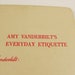 Vintage 1956 Copy of Dear Miss Vanderbilt