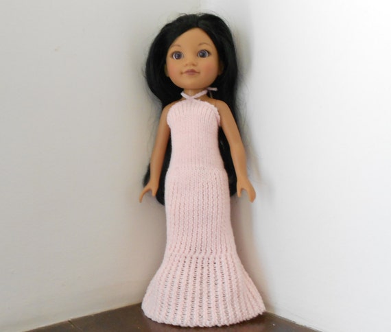 Hearts for Hearts Doll Clothes Beautiful Pink Knit Gown for
