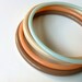 Vintage 1980s Coloured Bangles. 4 Bracelet Set Vintage Jewelry Spring, Summer Jewerly Festival hippie 80s ON SALE