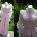 Beautiful Vintage 1960s 1970s Mauve Pink Purple Long Maxi Dress And Jacket High Collar Victorian Renaissance Neo-Edwardian ILGWU