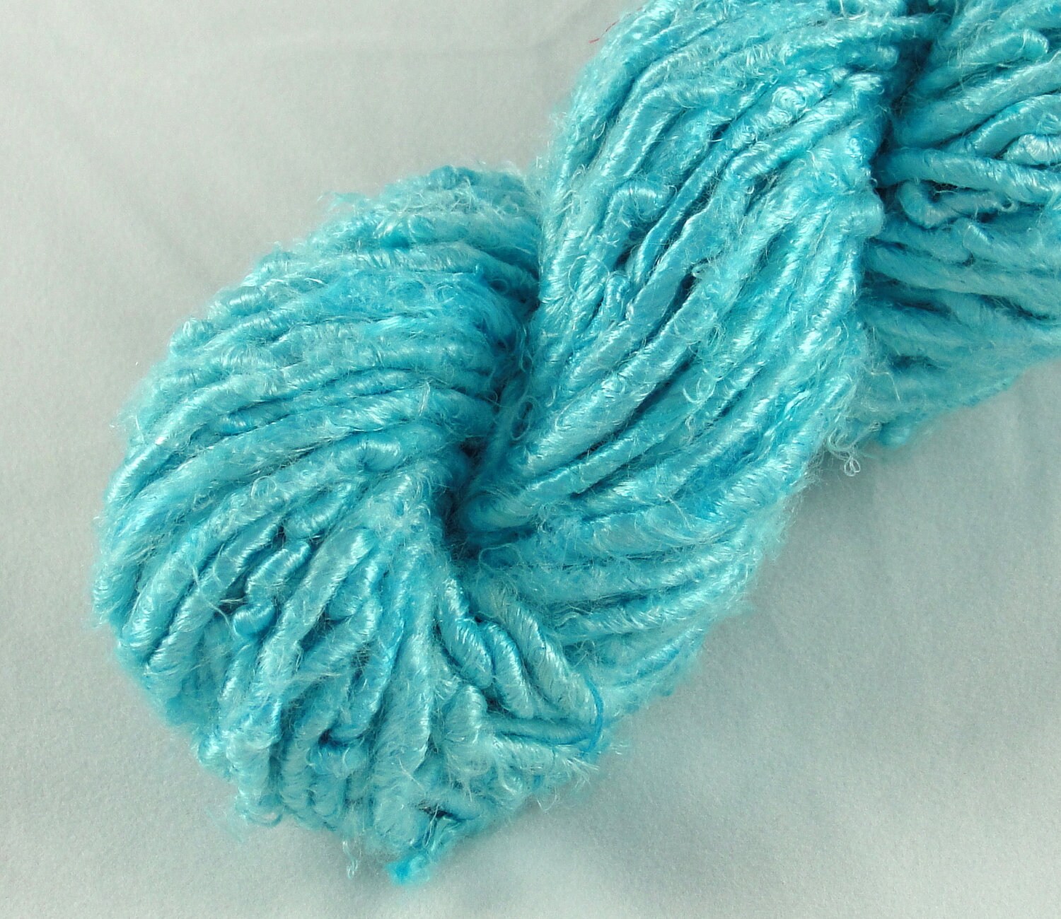 Banana Fiber yarn art yarn vegan blue skies