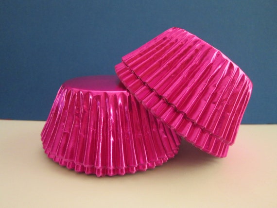Pink Foil Mini Baking Liners Il_570xn