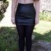 80s 90s Grunge Goth Leather Micro Mini Skirt Butter Soft XS / S