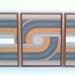SALE Mid Century Painting Triptych Acrylic on Canvas was 330 now 250