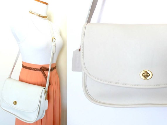 white coach crossbody