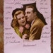 Vintage 1950 Postcard Romantic Vintage French Hand Colored Photo