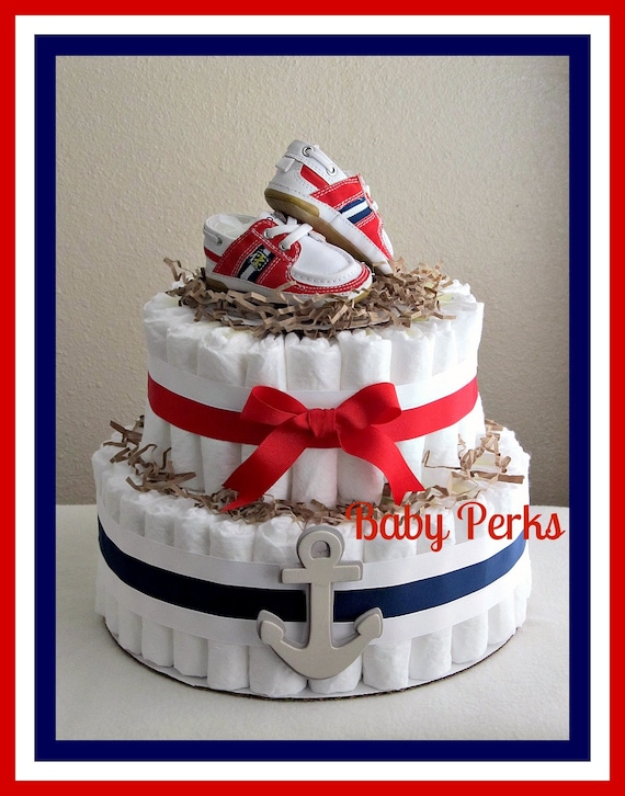 Nautical Diaper Cake